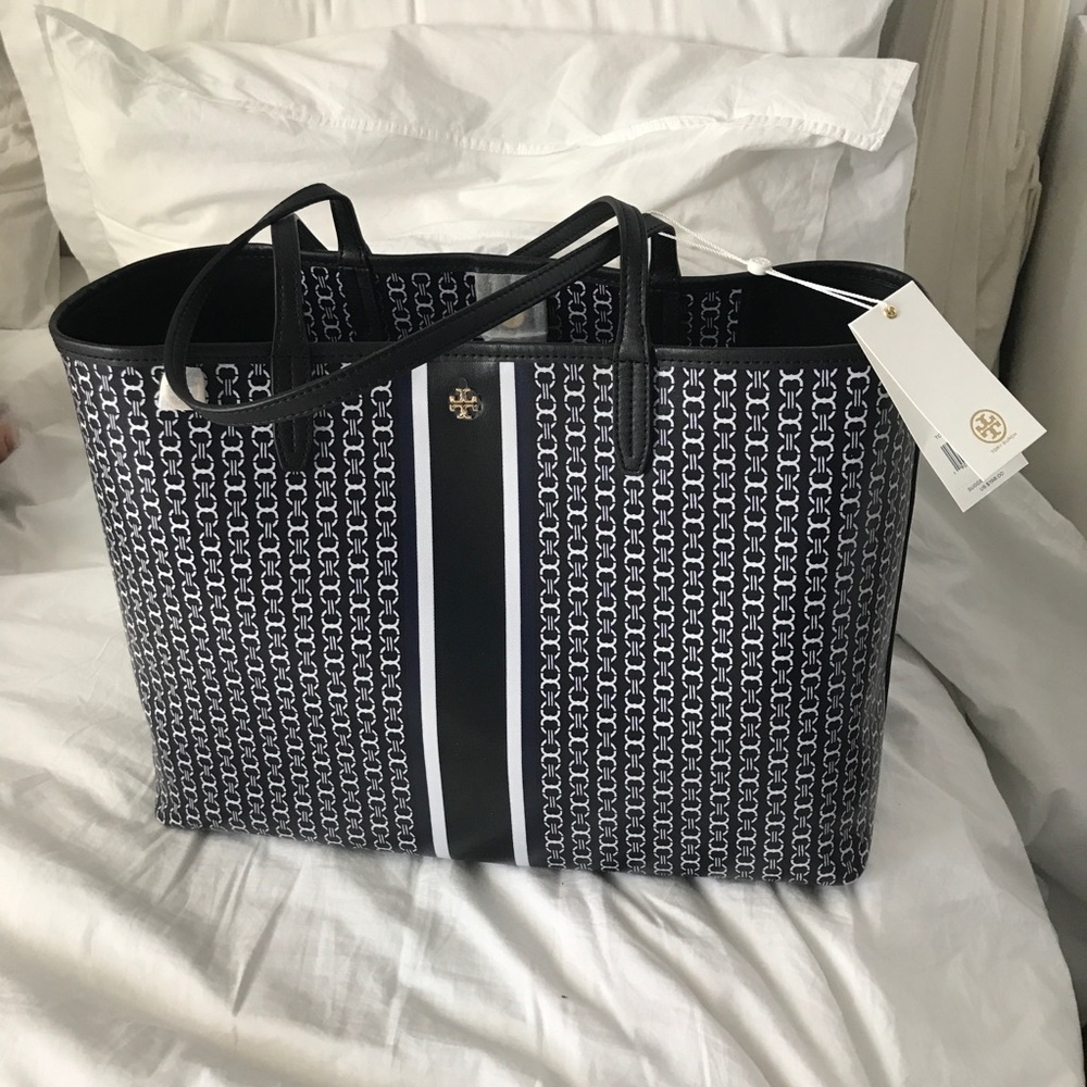 NWT Tory Burch Gemini link tote black